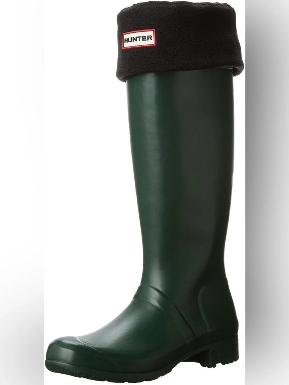 Hunter‎ Original Short Fleece Welly Boot Socks Black Large